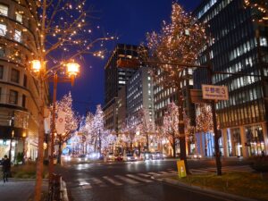 御堂筋　イルミネーション　大阪