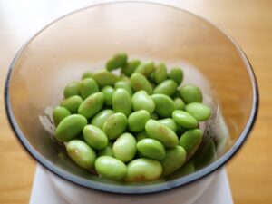 レシピ　とうもろこしと枝豆のタルトの作り方　型なしタルト　茹でた枝豆