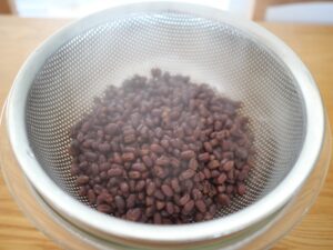 レシピ　小豆味噌の作り方　茹でた小豆