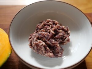 簡単レシピ　かぼちゃの小豆味噌和えの作り方　小豆味噌　手作り　発酵食品